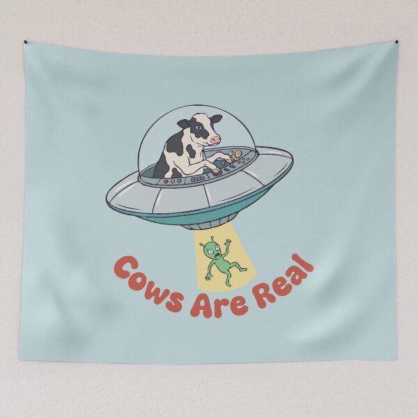 Item preview, Cow UFO Cows Are Real designed and sold by Gkinoki.