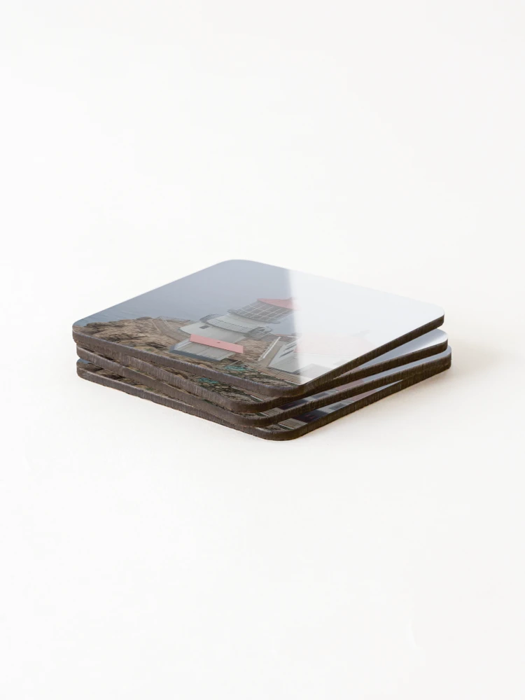 Thumbnail 4 of 5, Coasters (Set of 4), Point Reyes Lighthouse designed and sold by Tempraneo Photo.