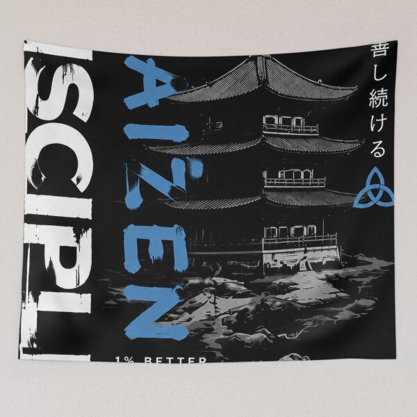 Item preview, Japanese Building and Typography | Minimalist Black and White Art designed and sold by NBT-NOVA.