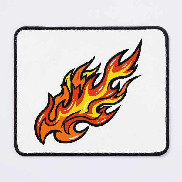 Item preview, Retro Skateboard Flame Sticker designed and sold by LuxePrint Society.