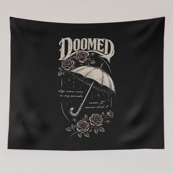 Item preview, Doomed Gothic Umbrella Roses Vintage Shirt designed and sold by MOUL-TMER.