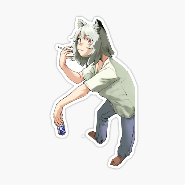 Yani Neko Sticker - stiker karakter Yani Neko