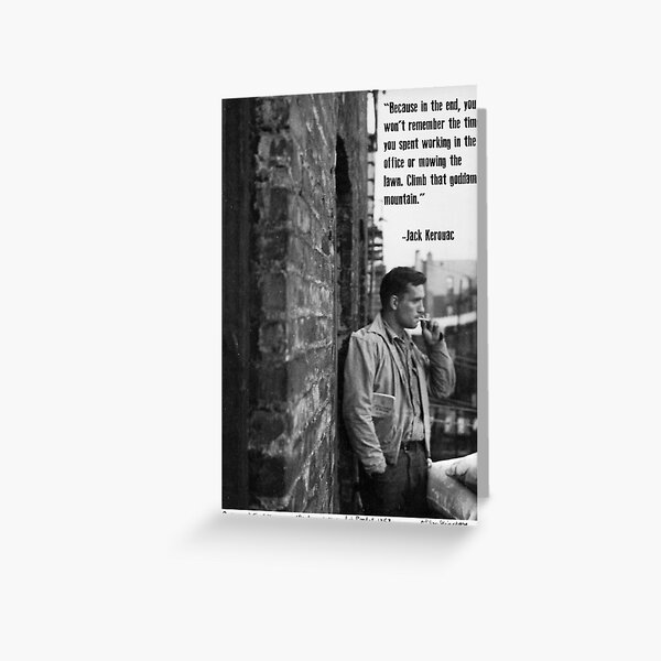 Jack Kerouac Poster Greeting Card