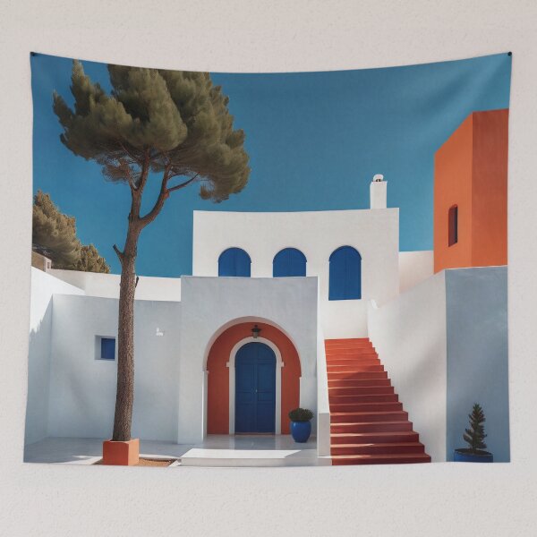 Item preview, White Courtyard Above the Sea designed and sold by Viktor Surzhko.