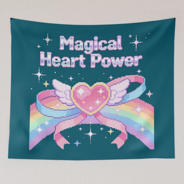 Item preview, Magical Heart Power - Kawaii Pastel Pixel Art designed and sold by PotionPixelArt.