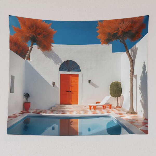 Item preview, Autumn Trees Over Aegean Pool designed and sold by Viktor Surzhko.