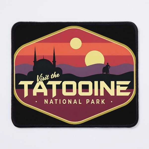 Item preview, Desert Planet Vacation Scenic Emblem Design designed and sold by OhSusiVee.