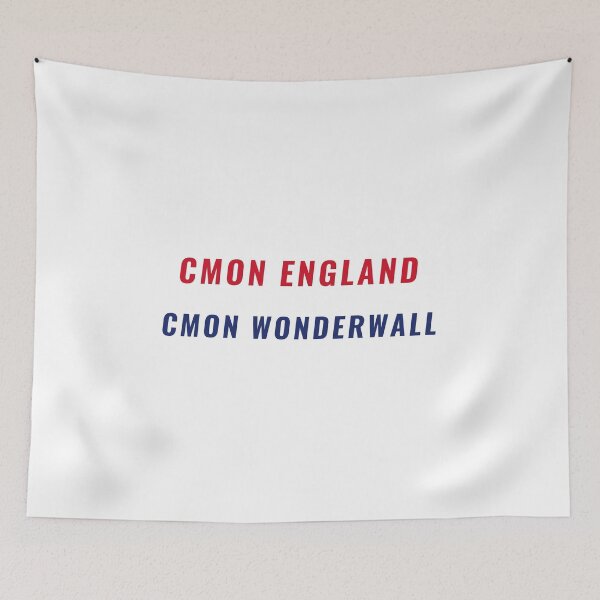 Item preview, CMON ENGLAND CMON WONDERWALL T-Shirt – England Soccer Fan Tee | Uncle Jichuan designed and sold by Uncle-Jichuan.
