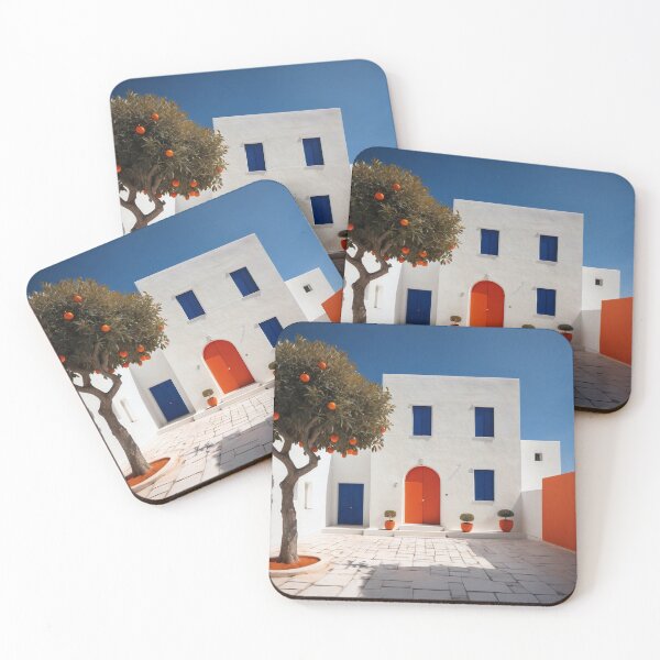 Item preview, Orange Tree House With Blue Windows designed and sold by Viktor Surzhko.