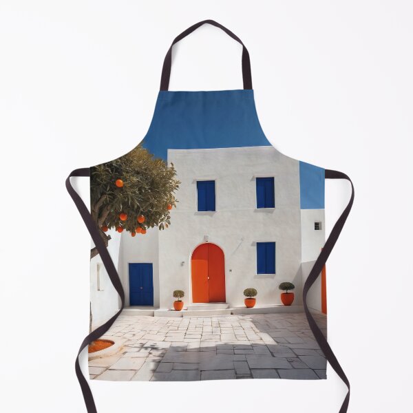 Item preview, Orange Tree House With Blue Windows designed and sold by Viktor Surzhko.