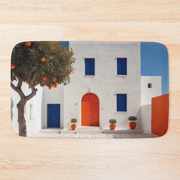 Item preview, Orange Tree House With Blue Windows designed and sold by Viktor Surzhko.