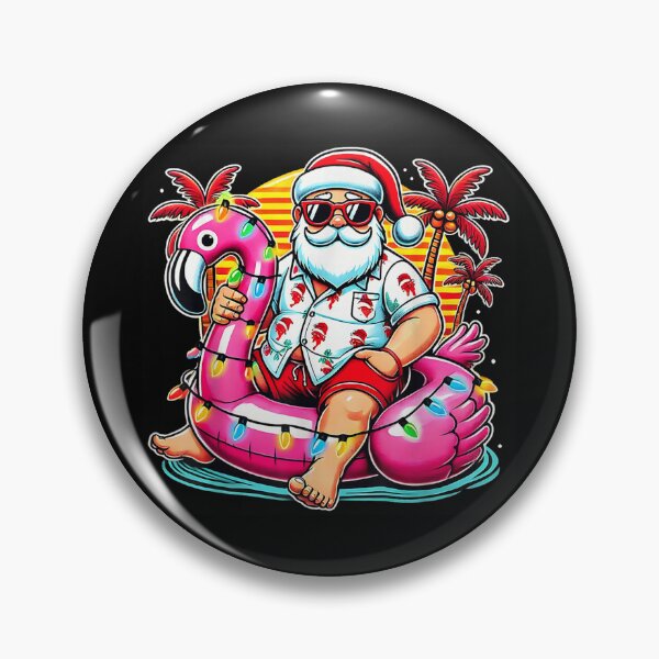 Item preview, Flamingo Christmas in July Shirt Santa designed and sold by goombi-creative.