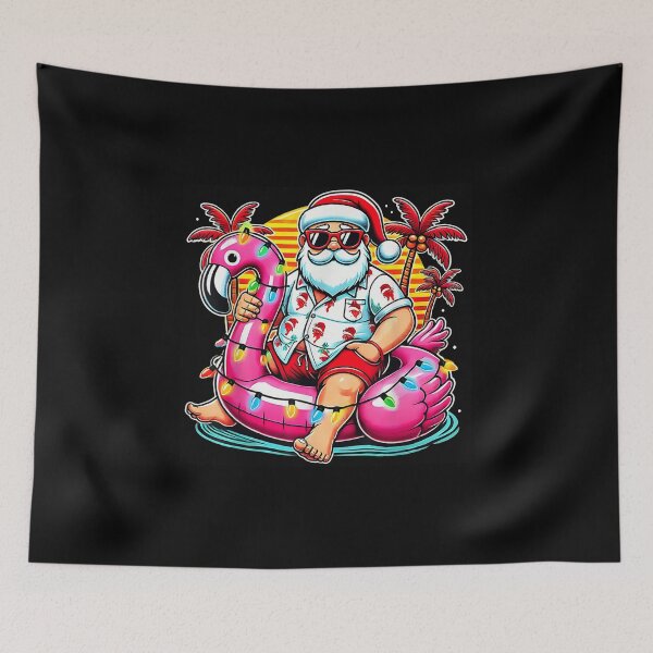 Item preview, Flamingo Christmas in July Shirt Santa designed and sold by goombi-creative.