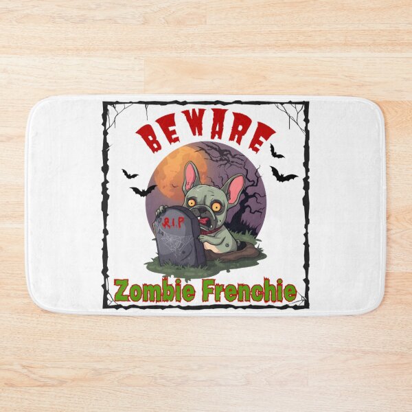Item preview, Beware Zombie Frenchie Halloween Graveyard French Bulldog Spooky Graphic designed and sold by VibranPalette.
