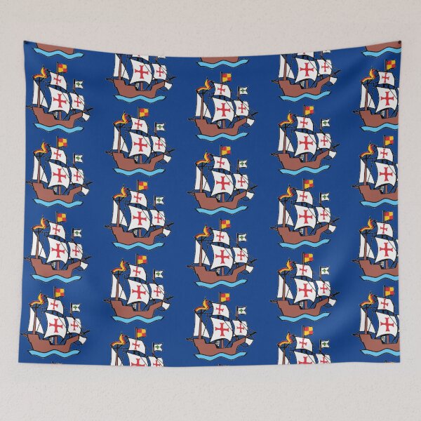 Item preview, Christopher Columbus Exploration Ship | 1492 Columbus Day Art Symbols designed and sold by Super Epic Based History.