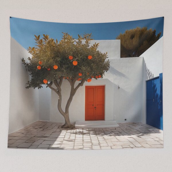Item preview, Orange Tree Courtyard Door designed and sold by Viktor Surzhko.
