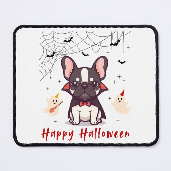 Item preview, Cute Halloween Vampire French Bulldog Graphic with Ghosts and Spider Webs designed and sold by VibranPalette.