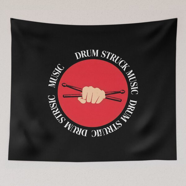 Item preview, Fist Drumsticks Music Rhythm Graphic Emblem designed and sold by SomeHitori.