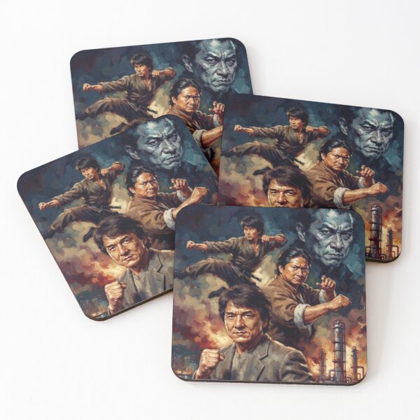 Item preview, Dragons Forever Retro Martial Arts Action Movie Tribute Art Poster designed and sold by Art's Diner.