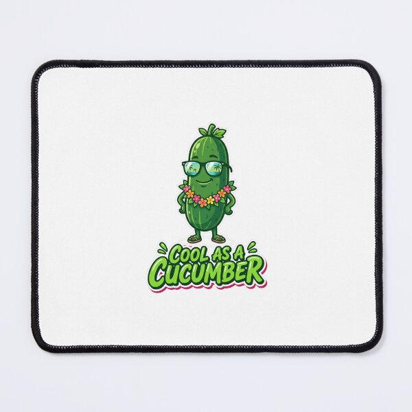 Item preview, Cool As A Cucumber Funny Summer Tee designed and sold by 7Four1 Designs.