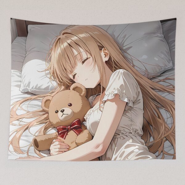 Item preview, Mahiru Shiina Angel Next Door Peaceful Sleep Teddy Bear Moonlit Calm designed and sold by riadjamai.