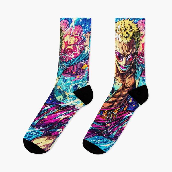 Artikelvorschau, Donquixote Doflamingo One Piece Bright Chaos Feather Laugh entworfen und verkauft von PMartistStudio.