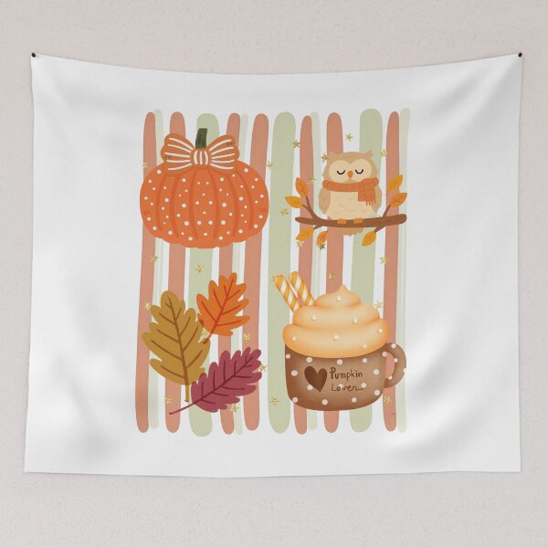 Item preview, Cozy Autumn Vibes Pumpkin Lover designed and sold by VibranPalette.
