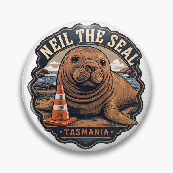 Item preview, Neil the Seal – Funny Viral Ocean Animal Illustration designed and sold by Designs By Ms Mal_Tas.