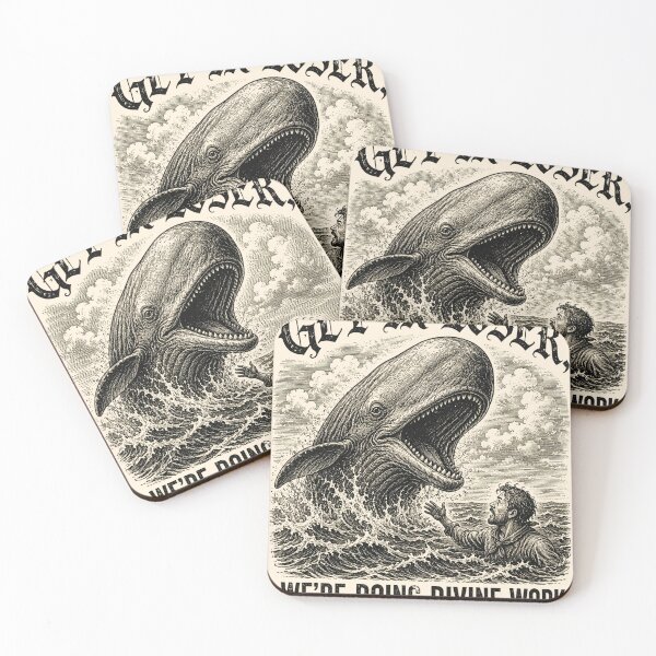 Item preview, Get In Loser Divine Work Distressed Whale Art designed and sold by TeeSpectrume.