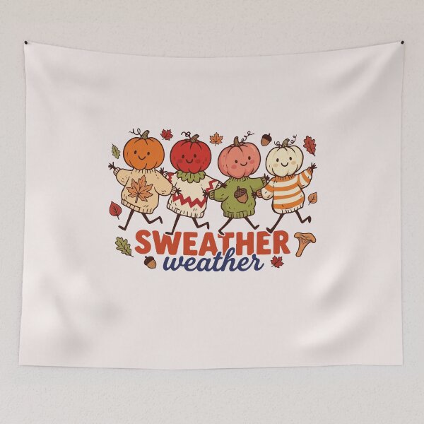 Item preview, Sweater Weather Cute Pumpkins Cozy Autumn Fall Seasonal designed and sold by mari-kayden.