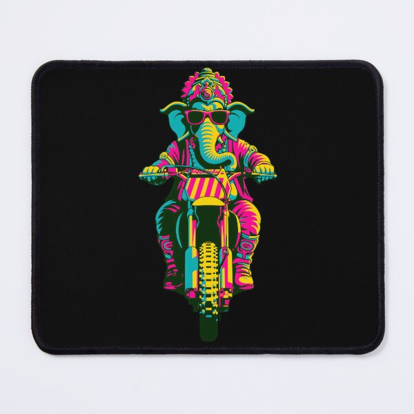 Item preview, Ganesha Wearing Orange Beanie Sunglasses 3D Plush Art designed and sold by PANNARUK THAILAND.
