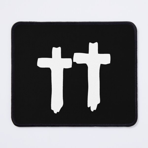 Item preview, Two White Abstract Crosses Silhouette Side by Side designed and sold by Blaz0Creations.