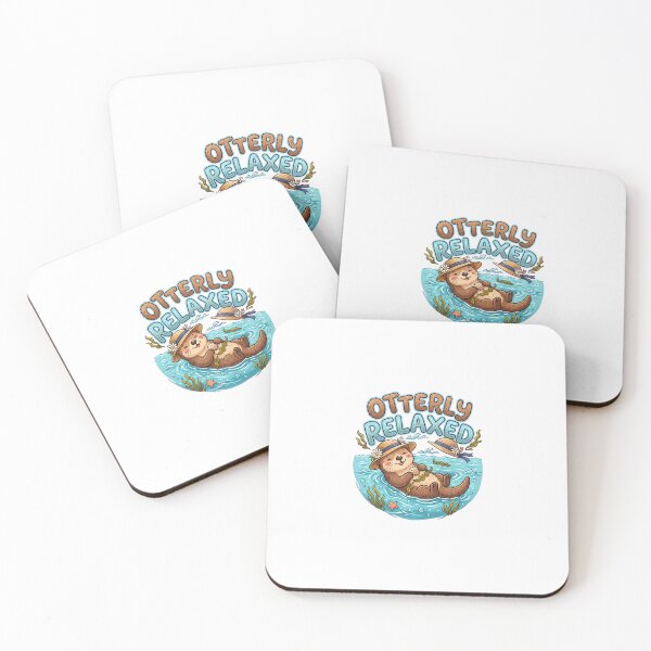 Item preview, Otterly Relaxed Funny Summer Otter Tee designed and sold by 7Four1 Designs.