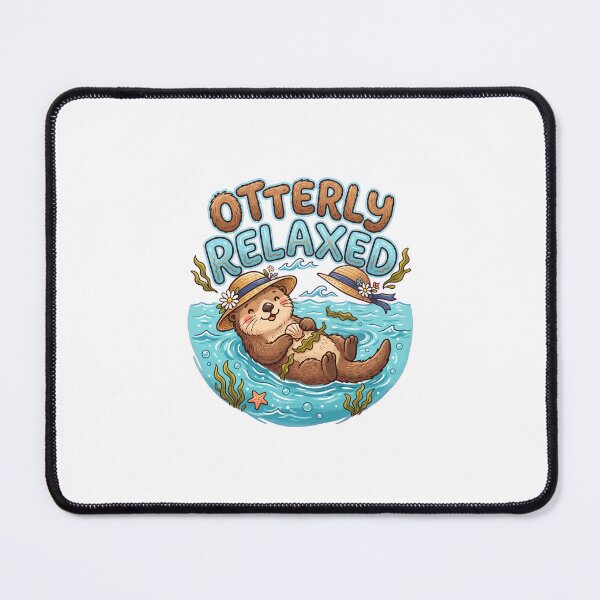 Item preview, Otterly Relaxed Funny Summer Otter Tee designed and sold by 7Four1 Designs.