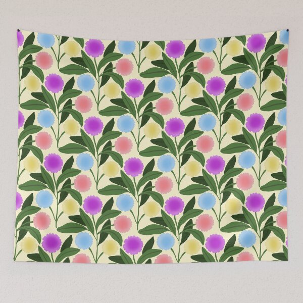 Item preview, Pastel botanical seamless pattern designed and sold by Bloomiastudio.