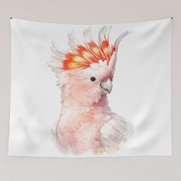 Item preview, Major Mitchell's Cockatoo Watercolour designed and sold by Jaruart.