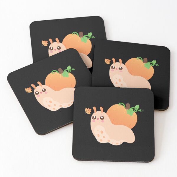 Item preview, Kawaii Pumpkin Snail Cute Autumn Halloween Illustration designed and sold by MidniteMoons.