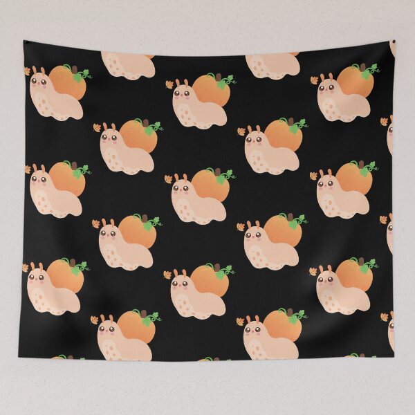 Item preview, Kawaii Pumpkin Snail Cute Autumn Halloween Illustration designed and sold by MidniteMoons.