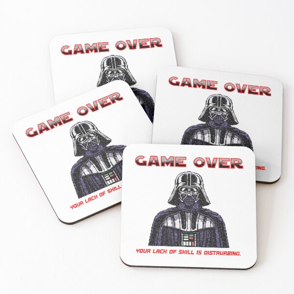 Item preview, Vader Game Over Screen Gamer T-shirt designed and sold by FreakNRetro.