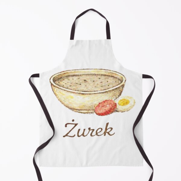 Item preview, Sopa polaca de centeno agria Żurek – Ilustración de comida tradicional polaca - Sopa de centeno agria con huevo y salchicha designed and sold by JOANNASKAH.