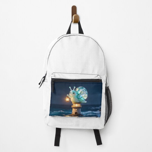 Item preview, The Lighthouse Keeper - Cute Emerald Snail Guiding the Stars designed and sold by ABYSSLAB.