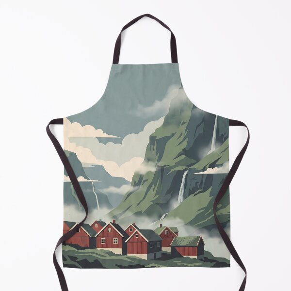 Item preview, Faroe Islands Denmark Vintage Travel Illustration Art designed and sold by Atlas Poster Co..