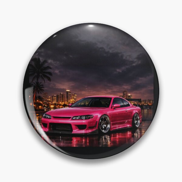 Item preview, JDM Sports Car Pink City Sunset Art designed and sold by Innova_Creations.