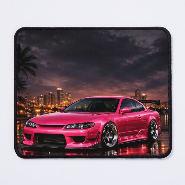 Item preview, JDM Sports Car Pink City Sunset Art designed and sold by Innova_Creations.