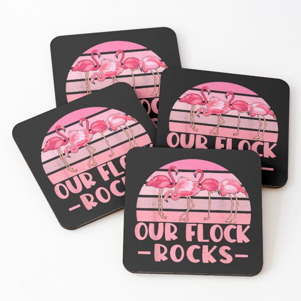 Item preview, Flamingo Our Flock Rocks designed and sold by goombi-creative.