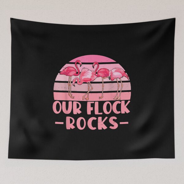 Item preview, Flamingo Our Flock Rocks designed and sold by goombi-creative.