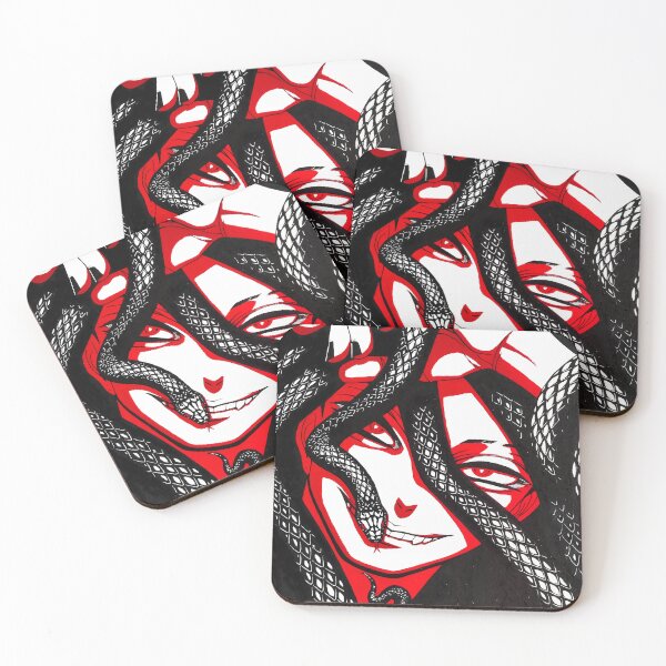 Item preview, Jabber Wonger Gachiakuta Red Black Serpent Gaze Anime Style designed and sold by riadjamai.