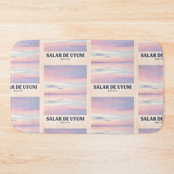 Item preview, Salar de Uyuni Bolivia Travel Illustration Art designed and sold by Atlas Poster Co..