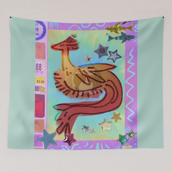 Item preview, Phoenix digital collage art original  designed and sold by junglecow.