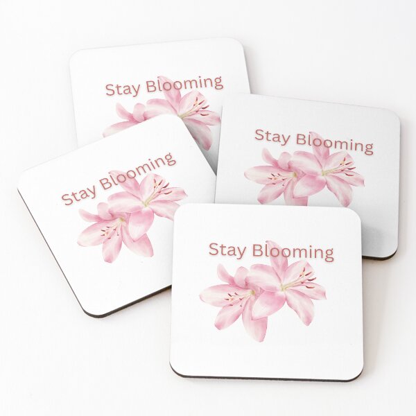 Item preview, Stay Blooming Floral Design | Inspirational Flower Quote Aesthetic designed and sold by Krish685.